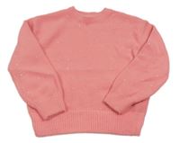 Korálový svetr s kamínky M&S