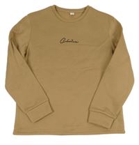 Hnědá mikina s nápisem SHEIN