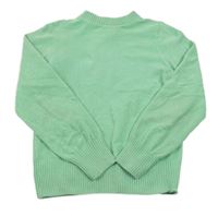 Zelený melírovaný žinylkový svetr YIGGA