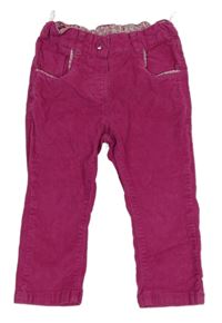 Tmavorůžové manšestráky C&A