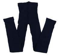 Tmavomodré silonky se bez šlapiček