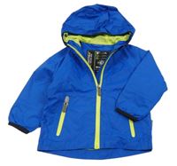 Cobaltově modrá šusťáková jarní bunda s kapucí Raintex