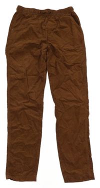 Hnědé manšestráky MANOR