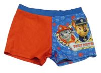 Modro-červené nohavičkové plavky s PAW PATROL nickelodeon