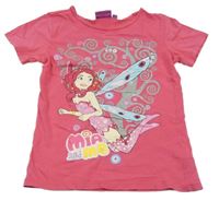 Tmavorůžové tričko s Mia and Me TV MANIA