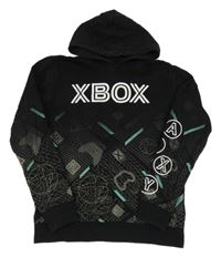 Černá mikina s X-BOX a kapucí