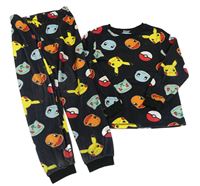 Černé plyšové pyžamo s Pokémony George