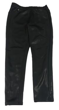 Černé tregíny koženkového vzhledu zn. River Island