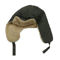 Khaki prošívaná šusťáková beranice