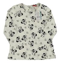 Nové - Bílé triko s Minnie Disney