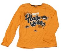 Oranžové triko s pavouky a nápisem Little Kids