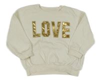 Smetanová oversize mikina s nápisem George