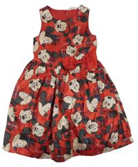Červené šusťákové šaty s Minnie H&M