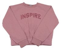 Starorůžová mikina s nápisem Primark