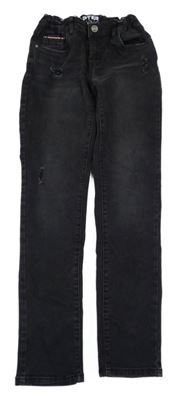 Černé skinny rifle s prošoupáním Chapter Young