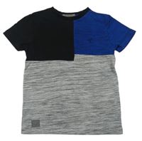 Šedo-modro-černé melírované tričko Rocha John Rocha