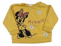 Hořčicová mikina s Minnie zn. Disney