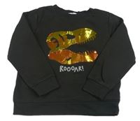 Antracitová mikina s dinem H&M