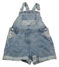 Světlemodré riflové laclové kraťasy Next