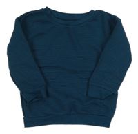 Petrolejová žebrovaná mikina Primark