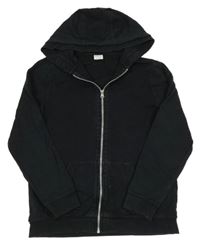 Černá propínací mikina s kapucí F&F