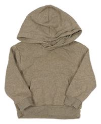 Hnědá melírovaná mikina s kapucí H&M