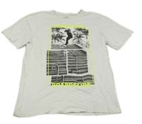 Bílé tričko s potiskem Yigga