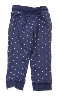 Tmavomodré puntíkaté tepláky George