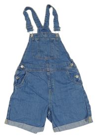 Modré laclové riflové kraťasy s kapsami H&M