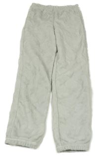 Světlešedé plyšové tepláky s hvězdami Tu