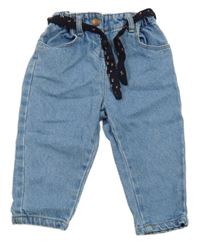 Světlemodré rifle s páskem kiabi