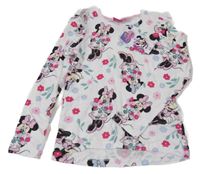 Nové - bílé triko s Minnie a volánky Disney