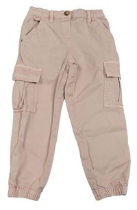 Světlerůžové cargo cuff rifle Matalan