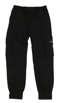 Černé šusťákové cuff cargo kalhoty zn. McKenzie
