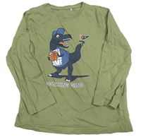 Khaki triko s dinem Topolino