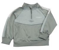 Světlešedo-bílá sportovní mikina s logem McKenzie