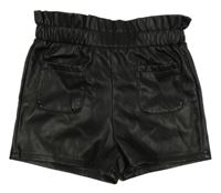 Černé koženkové kraťasy Primark