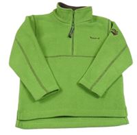 Zelená fleecová funkční mikina Jako-o