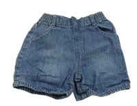 Modré riflové kraťasy 