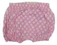 Růžovo-bílé květované kraťasy Mini Boden