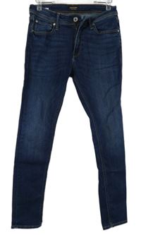 Pánské tmavomodré skinny rifle Jack&Jones vel. 32/30