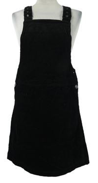 Dámské černé manšestrové laclové šaty New Look 