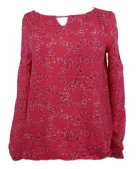 Dámská fuchsiová vzorovaná halenka S. Oliver 