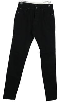 Pánské černé skinny rifle Boohoo vel. 32R