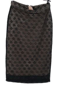 Dámská černo-růžová krajková pouzdrová sukně Wallis 