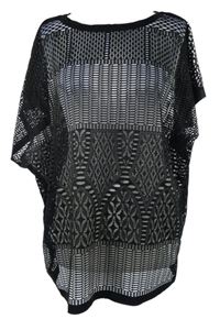 Dámská černá krajková plážová tunika Atmosphere