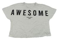 Bílé oversize tričko s nápisem C&A