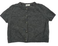 Antracitový propínací svetr H&M