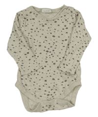 Světlebéžové melírované body s flíčky Next