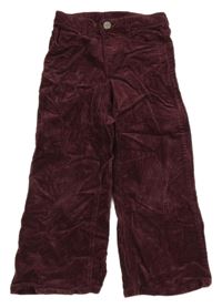 Mahagonové manšestráky H&M